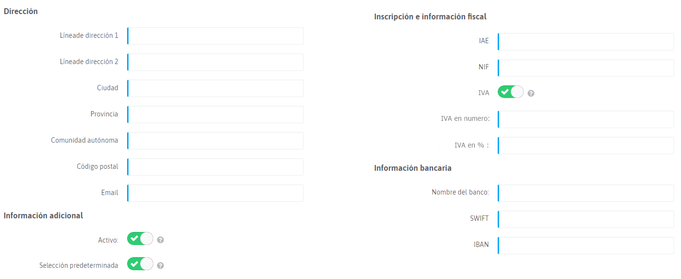 Detalles de la empresa