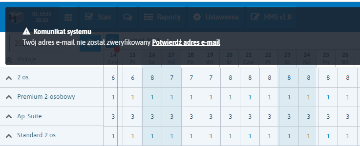 Ustawienia użytkownika